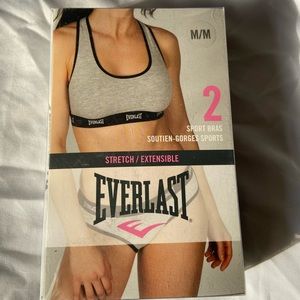 Everlast Medium black sports bra 2 pack
